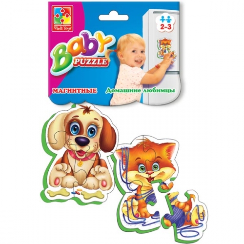 Купить VladiToys. Мягкие магнитные пазлы (Baby puzzle) арт.VT3208-04 "Пушистики" в интернет-магазине Ravta – самая низкая цена