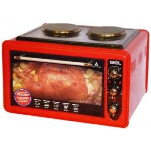 Купить Мини-печь AKEL AF-752 красный, 36 л, терморег., 2 конф., ТЭН повышенной мощности в интернет-магазине Ravta – самая низкая цена