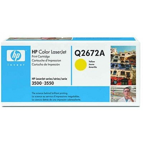 Купить Тонер картридж HP Q2672A yellow for Color LaserJet 3500/3700 в интернет-магазине Ravta – самая низкая цена