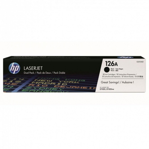 Купить Тонер картридж HP CE310AD 126A (двойная упаковка) черный для LJ CP1025 в интернет-магазине Ravta – самая низкая цена