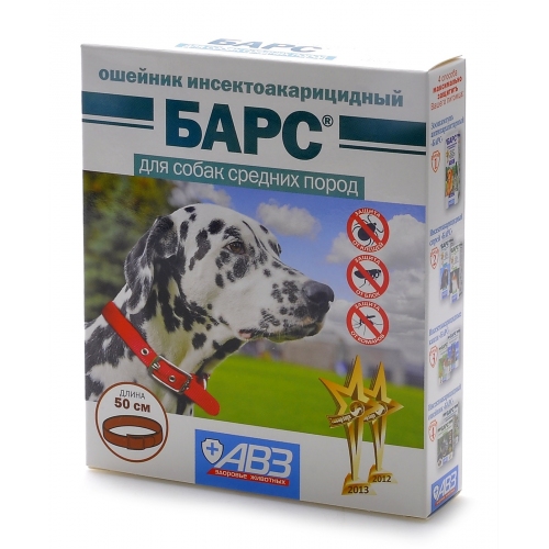 Купить Агроветзащита Барс Ошейник для собак средних пород от блох и клещей АВ730 в интернет-магазине Ravta – самая низкая цена