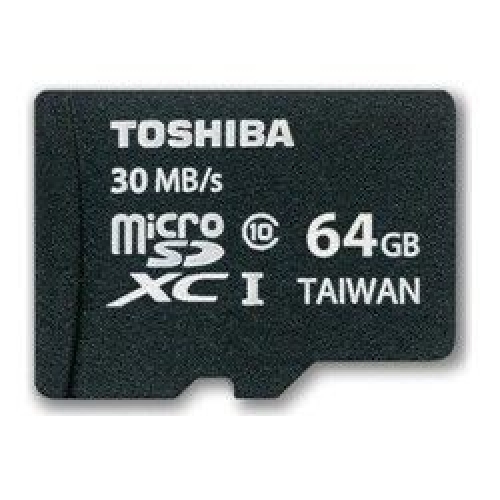 Купить Карта памяти Toshiba microSDXC 64Gb Class10 (SD-C064UHS1(6A) + адаптер в интернет-магазине Ravta – самая низкая цена