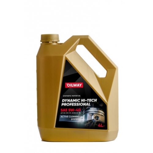 Купить Моторное масло Oilway Dynamic Hi-Tech Professional 5W-40 4л в интернет-магазине Ravta – самая низкая цена