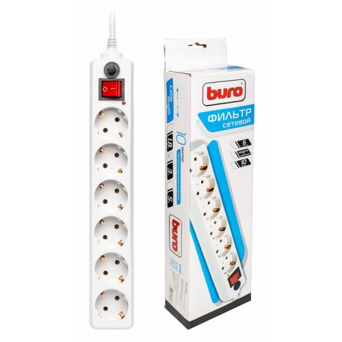 Купить Сетевой фильтр BURO 600SH-3-9FT (3 м)  в интернет-магазине Ravta – самая низкая цена