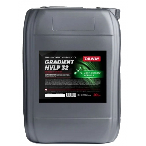Купить Масло гидравлическое OilWay Gradient HVLP 32 полусинтетическое 20л в интернет-магазине Ravta – самая низкая цена