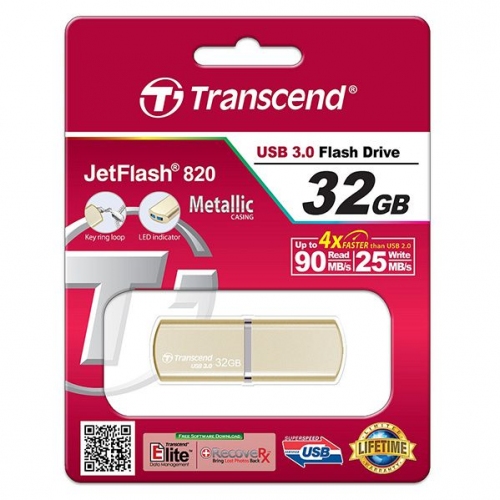 Купить Флеш диск USB Transcend JetFlash 820G 32Gb USB3.0 в интернет-магазине Ravta – самая низкая цена