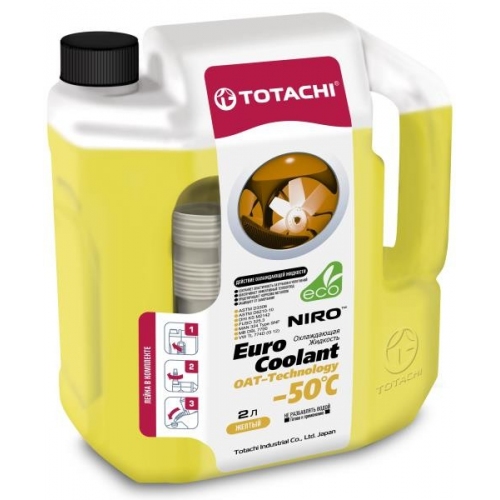 Купить Охлаждающая жидкость TOTACHI NIRO EURO COOLANT OAT - Technology -50 C 2л в интернет-магазине Ravta – самая низкая цена