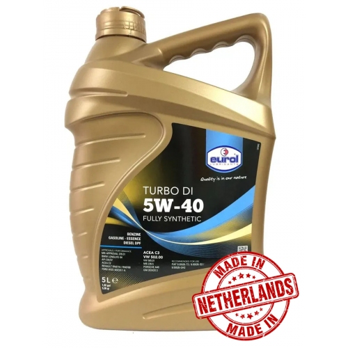 Купить Масло моторное Eurol Turbo DI 5W-40 синтетическое 5л в интернет-магазине Ravta – самая низкая цена
