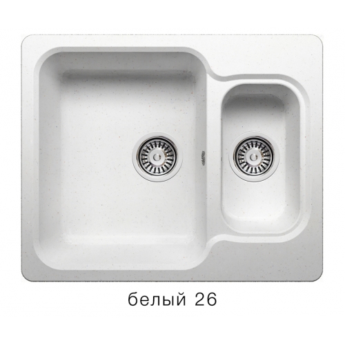 Купить Мойка для кухни под мрамор Полигран-М F 09 (белый, цвет №26) в интернет-магазине Ravta – самая низкая цена