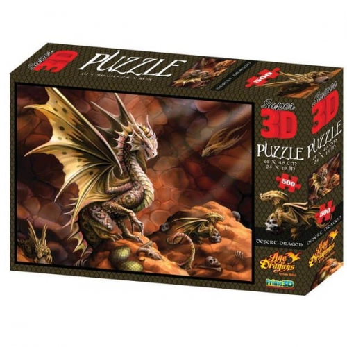 Купить Пазл Super 3D 500 арт.10091 "Пустынный дракон" 6+ в интернет-магазине Ravta – самая низкая цена