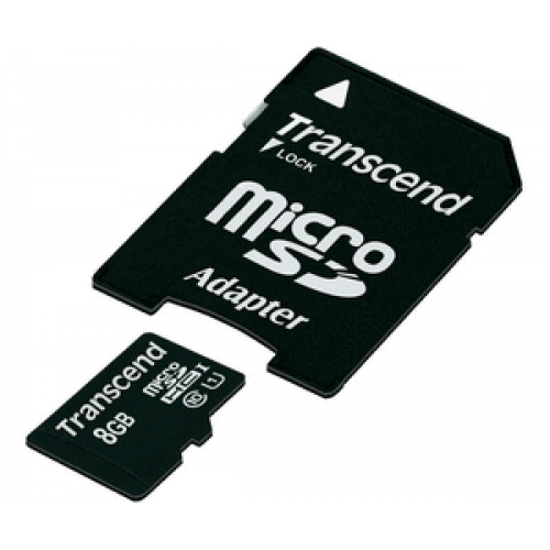 Купить Карта памяти Transcend Micro SDHC Card 8GB Class10 U1 w/adapter (TS8GUSDU1) в интернет-магазине Ravta – самая низкая цена