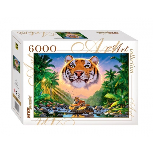 Купить Степ. Пазл 6000 арт.85501 "Величественный тигр" в интернет-магазине Ravta – самая низкая цена
