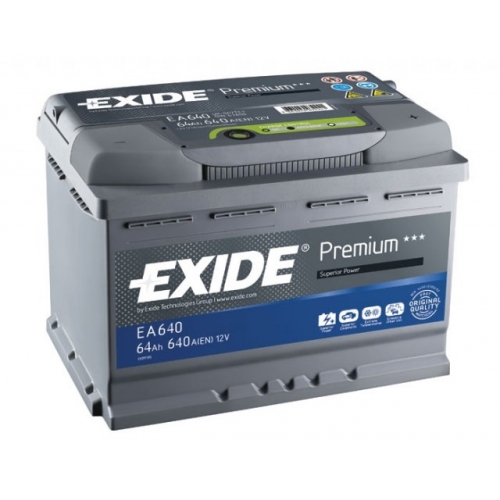 Купить Аккумулятор EXIDE Premium EA640 64Ah 640A в интернет-магазине Ravta – самая низкая цена