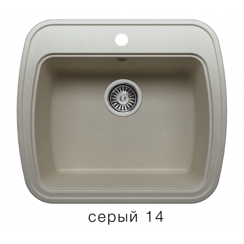 Купить Мойка для кухни под мрамор Полигран-М F 11 (серый, цвет №14) в интернет-магазине Ravta – самая низкая цена