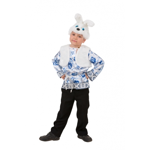 Купить Карнавальный костюм "Зайчонок Ванятка" (маска, жилет, рубашка) (сатин) р.28  арт.5003 в интернет-магазине Ravta – самая низкая цена
