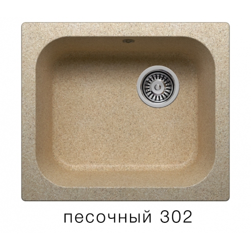 Купить Мойка для кухни под мрамор Полигран-М F 17 (песок, цвет №302) в интернет-магазине Ravta – самая низкая цена