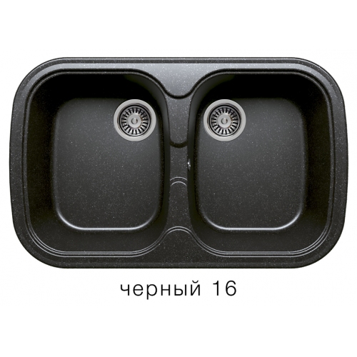 Купить Мойка для кухни под мрамор Полигран-М F 150 (черный, цвет №16) в интернет-магазине Ravta – самая низкая цена