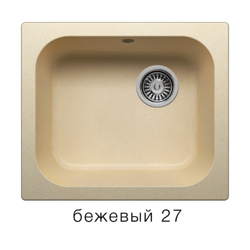 Купить Мойка для кухни под мрамор Полигран-М F 17 (бежевый, цвет №27) в интернет-магазине Ravta – самая низкая цена