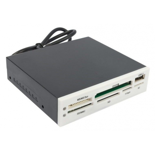 Купить Устройство чтения карт памяти Acorp CRIP200-W USB2.0 (all-in-1, + USB port) Internal white в интернет-магазине Ravta – самая низкая цена