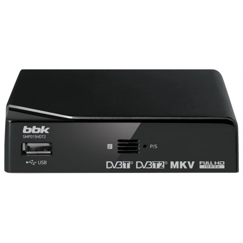 Купить Цифровой ресивер DVB-T2 BBK SMP015HDT2 темно-серый в интернет-магазине Ravta – самая низкая цена
