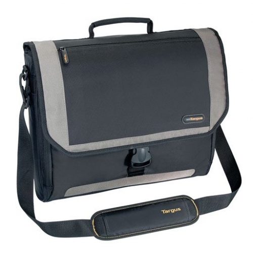 Купить Сумка для ноутбука Targus TCG200  XL City Gear Messenger Notebook Case (черный/серебристый) в интернет-магазине Ravta – самая низкая цена