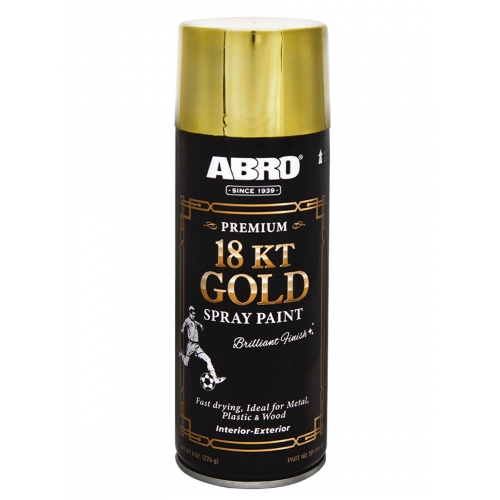 Купить Краска-спрей акриловая премиум № 318 золото ABRO в интернет-магазине Ravta – самая низкая цена