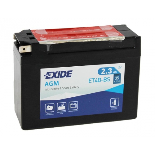 Купить Мото аккумулятор EXIDE ET4B-BS 2Ah 35A в интернет-магазине Ravta – самая низкая цена