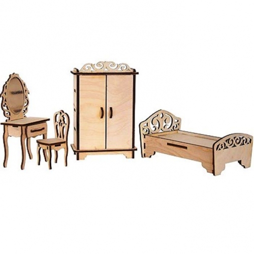 Купить Кострома. Набор для конструирования "Набор мебели "Спальня" арт.МК-003 в интернет-магазине Ravta – самая низкая цена