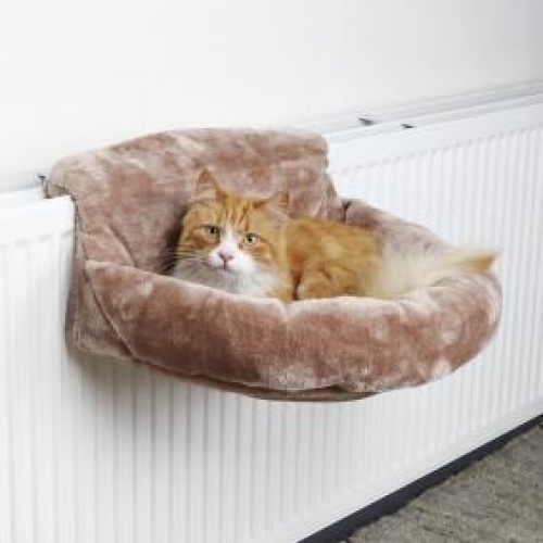 Купить Лежак-гамак подвесной на радиатор д/кошки, 46х11х33 см, плюш, коричневый в интернет-магазине Ravta – самая низкая цена
