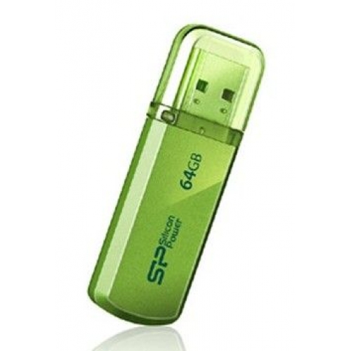 Купить Флеш диск USB Silicon Power 64Gb Helios 101 USB2.0 зеленый в интернет-магазине Ravta – самая низкая цена