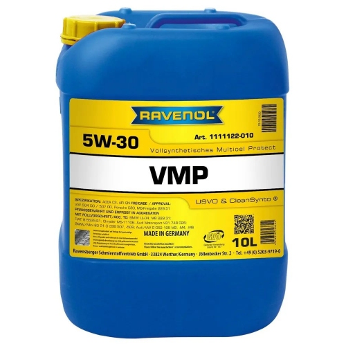 Купить Моторное масло RAVENOL VMP SAE 5W-30 (10л) в интернет-магазине Ravta – самая низкая цена
