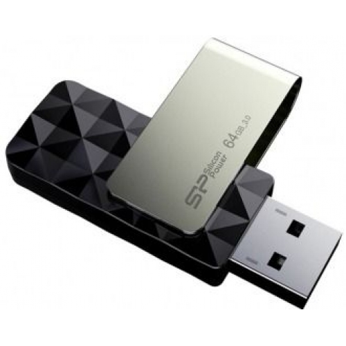 Купить Флеш диск USB Silicon Power 64Gb Blaze B30 SP064GBUF3B30V1K USB3.0 черный в интернет-магазине Ravta – самая низкая цена