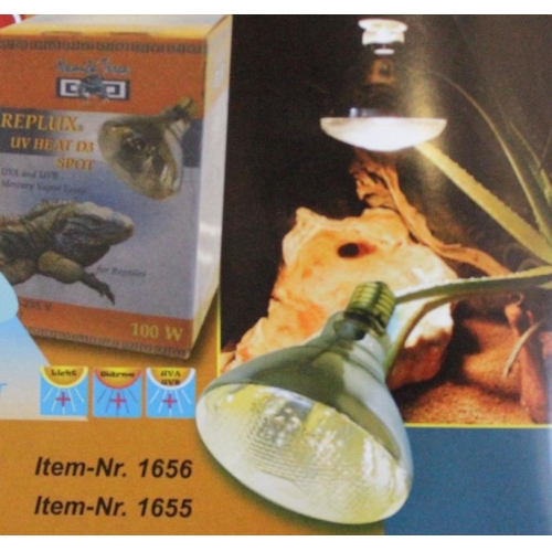 Купить Лампа д/террар. УФ/ИК "Replux UV Heat D3 Spot", 100 Вт, цоколь Е27 в интернет-магазине Ravta – самая низкая цена