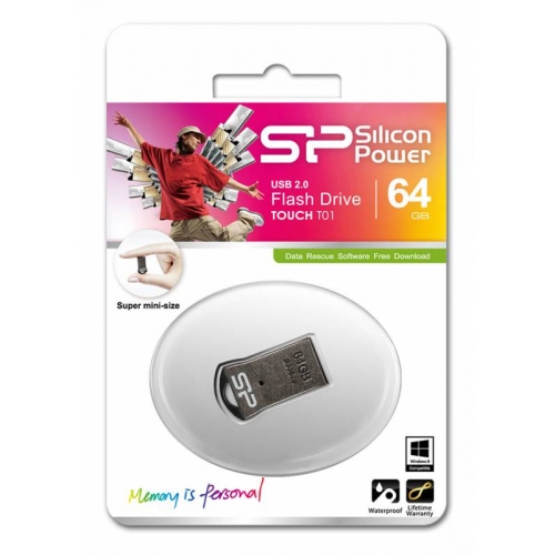Купить Флеш диск USB Silicon Power 64Gb Touch T01 USB2.0 серебристый серебристый в интернет-магазине Ravta – самая низкая цена