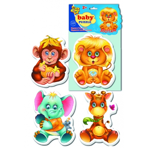 Купить VladiToys. Мягкие пазлы (Baby puzzle) арт.VT1106-10 "Зоопарк" в интернет-магазине Ravta – самая низкая цена