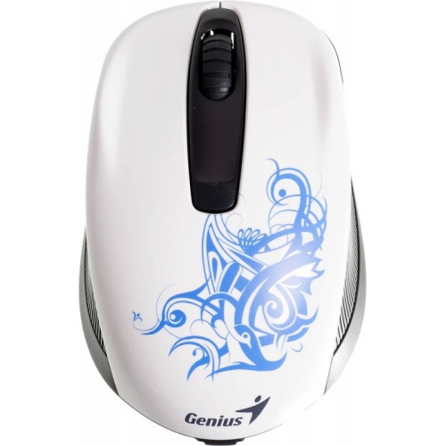 Купить Мышь Genius NX-6510 белый/Tattoo оптическая (1000dpi) беспроводная USB для ноутбука (2but) в интернет-магазине Ravta – самая низкая цена