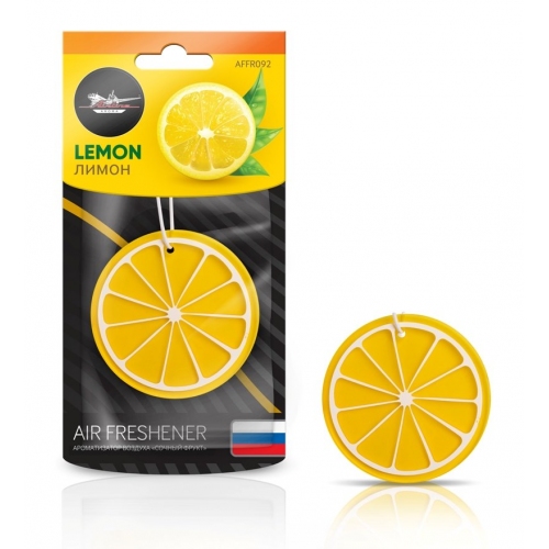 Купить Ароматизатор Airline подвесной пластик "Сочный фрукт" лимон (AFFR092) в интернет-магазине Ravta – самая низкая цена