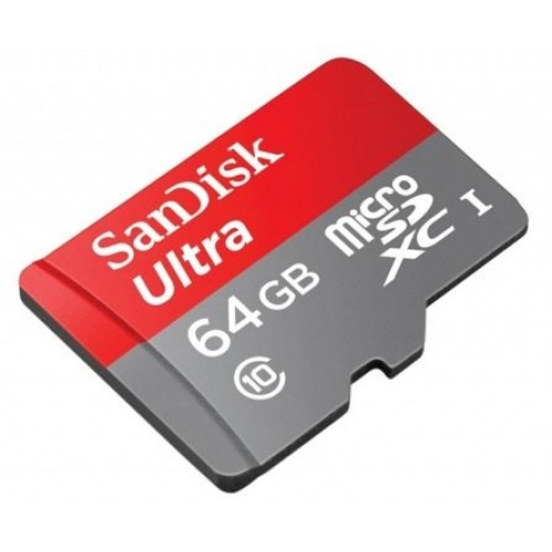 Купить Карта памяти Sandisk microSDXC 64Gb Class10 (SDSDQUAN-064G-G4A) + адаптер в интернет-магазине Ravta – самая низкая цена