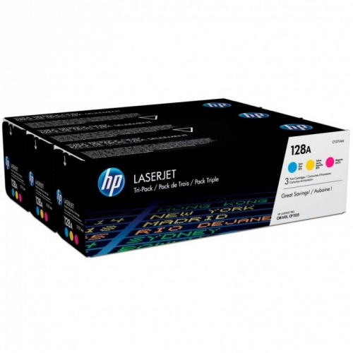 Купить Тонер Картридж HP CF371AM 128A комплект цветных картриджей CM1415/CP1525 ms (CE321A+CE322A+CE323A) в интернет-магазине Ravta – самая низкая цена