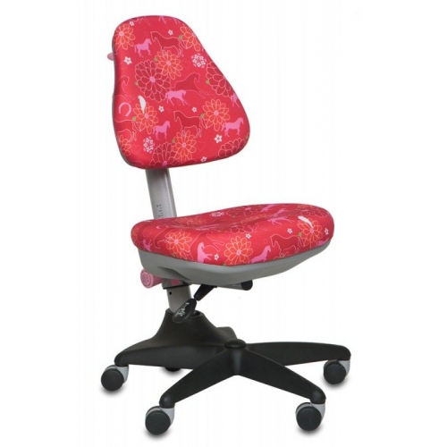 Купить Кресло детское Бюрократ KD-2/PK/Pony-Pk красный пони Pony-Pk (розовый пластик ручки) в интернет-магазине Ravta – самая низкая цена