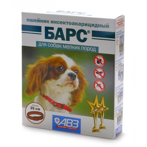 Купить Агроветзащита Барс Ошейник для собак малых пород от блох и клещей АВ729 в интернет-магазине Ravta – самая низкая цена