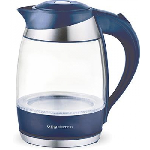 Купить Чайник VES 2002-DB, 1,8л. стекло (с подсветкой) в интернет-магазине Ravta – самая низкая цена