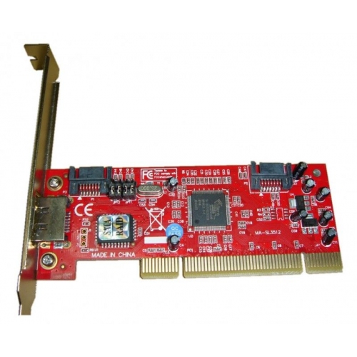 Купить Контроллер * PCI SATA (2+1)port +RAID SIL3512 bulk в интернет-магазине Ravta – самая низкая цена