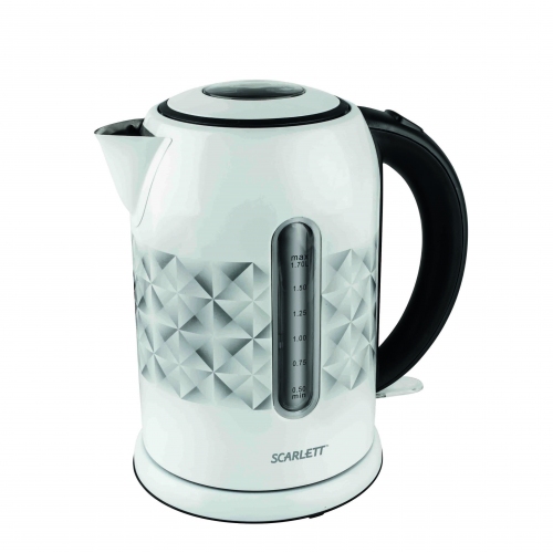 Купить Чайник Scarlett SC-EK21S03 белый в интернет-магазине Ravta – самая низкая цена