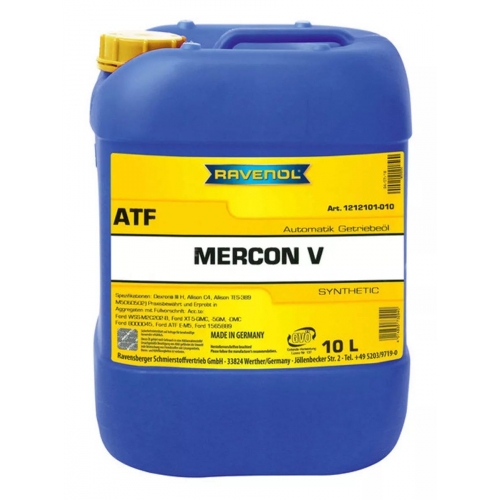 Купить Масло трансмиссионное RAVENOL ATF Mercon V синтетическое 10л в интернет-магазине Ravta – самая низкая цена