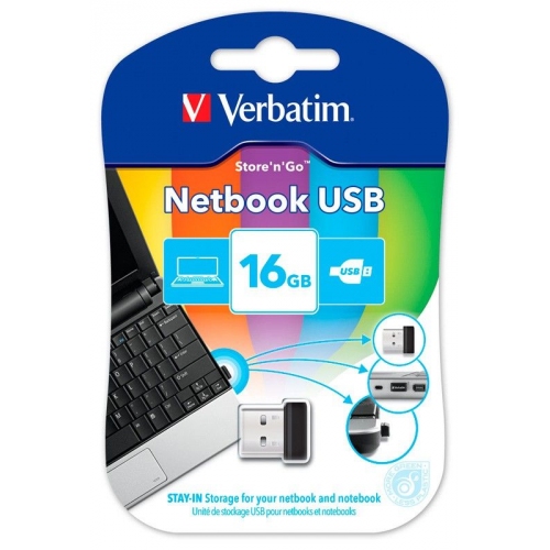 Купить Флеш диск Verbatim Store n Go Netbook 16Gb USB2.0 (черный) в интернет-магазине Ravta – самая низкая цена