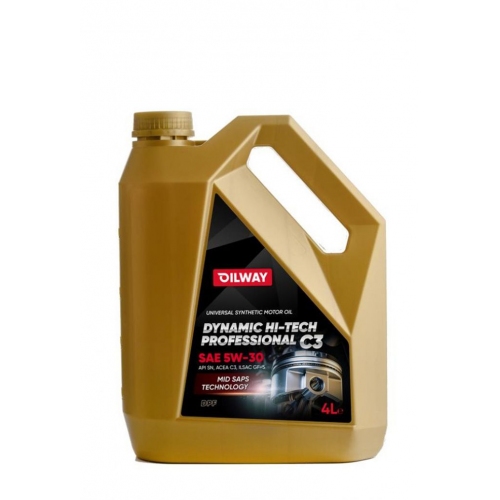 Купить Моторное масло Oilway Dynamic Hi-Tech Professional C3 5W-30 синтетическое 4л в интернет-магазине Ravta – самая низкая цена