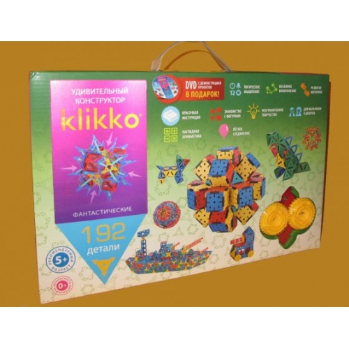 Купить Удивительный конструктор Знаток "Klikko" 192 детали + DVD   /12 в интернет-магазине Ravta – самая низкая цена