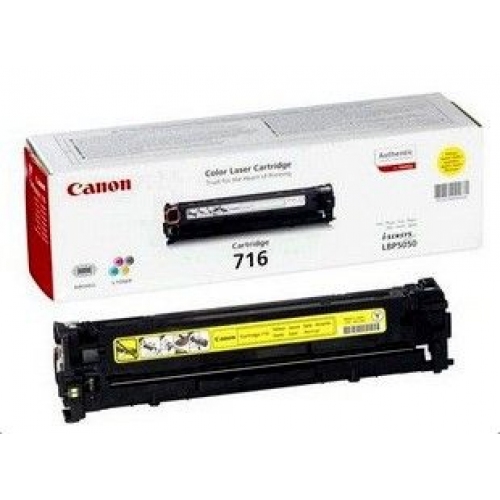 Купить Тонер картридж Canon 716Y 1977B002 yellow для LBP-5050/5050N (1 500 стр) в интернет-магазине Ravta – самая низкая цена