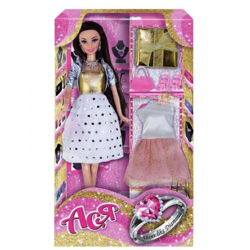 Купить Кукла Ася "Сверкай как бриллиант" набор 28 см дизайн 2 арт.35098 в интернет-магазине Ravta – самая низкая цена